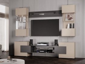 Гостиная Фэнтези (кашемир/графит) в Кабинетном - kabinetnoe.mebel-nsk.ru | фото