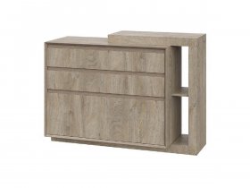 Комод 1200 22 J-Э Этна (дуб эндгрей) в Кабинетном - kabinetnoe.mebel-nsk.ru | фото
