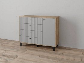 Комод «Катрин-13» (дуб крафт серый/серый) в Кабинетном - kabinetnoe.mebel-nsk.ru | фото