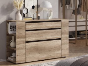 Комод КМ-06 Энигма (венге/дуб каньон) в Кабинетном - kabinetnoe.mebel-nsk.ru | фото