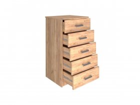 Комод Км004.1 Ирина (дуб крафт золотой) в Кабинетном - kabinetnoe.mebel-nsk.ru | фото