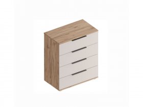 Комод с ящиками Сицилия (дуб альпийский/тефия) в Кабинетном - kabinetnoe.mebel-nsk.ru | фото