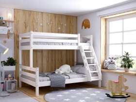 Кровать двухъярусная Адель (белый) в Кабинетном - kabinetnoe.mebel-nsk.ru | фото