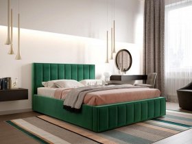 Кровать мягкая 1,4 Вена стандарт, вар.1 в Кабинетном - kabinetnoe.mebel-nsk.ru | фото