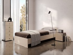 Кровать односпальная 0,9м Гиза в Кабинетном - kabinetnoe.mebel-nsk.ru | фото
