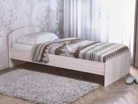 Кровать односпальная 80 с низкой спинкой (ясень шимо светлый) в Кабинетном - kabinetnoe.mebel-nsk.ru | фото