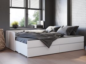 Кровать-трансформер Симпл КР-51 (белый) в Кабинетном - kabinetnoe.mebel-nsk.ru | фото