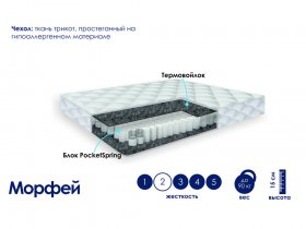 Матрас Морфей (жаккард) в Кабинетном - kabinetnoe.mebel-nsk.ru | фото