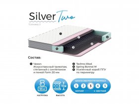 Матрас Silver Two в Кабинетном - kabinetnoe.mebel-nsk.ru | фото
