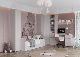 Модульная детская «Тефия» (тефия/софт сантьяго) в Кабинетном - kabinetnoe.mebel-nsk.ru | фото