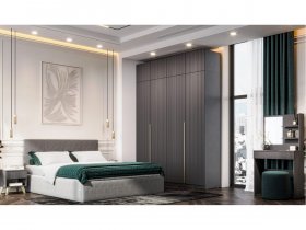 Модульная спальня Эккервуд в Кабинетном - kabinetnoe.mebel-nsk.ru | фото