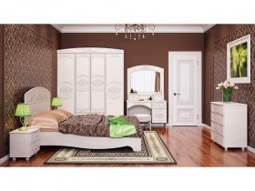 Модульная спальня Каролина в Кабинетном - kabinetnoe.mebel-nsk.ru | фото