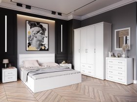Модульная спальня Леньяна в Кабинетном - kabinetnoe.mebel-nsk.ru | фото