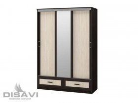 Шкаф-купе 3-х створчатый 1.5м Модерн в Кабинетном - kabinetnoe.mebel-nsk.ru | фото