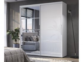 Шкаф-купе Крафт-6 2,0м (белый) в Кабинетном - kabinetnoe.mebel-nsk.ru | фото