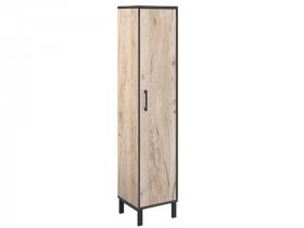 Шкаф-пенал Шк031.0 Гермес лофт (дуб крафт серый) в Кабинетном - kabinetnoe.mebel-nsk.ru | фото
