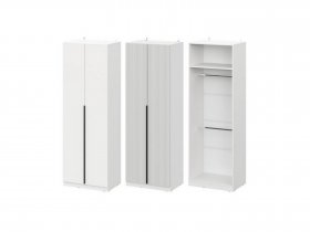Шкаф ШК-75 Эккервуд (белый) в Кабинетном - kabinetnoe.mebel-nsk.ru | фото
