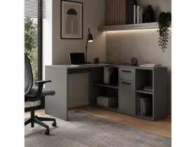 Стол письменный Лайт 03.245 (темно-серый) в Кабинетном - kabinetnoe.mebel-nsk.ru | фото