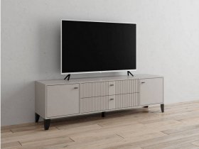 Тумба под ТВ Парус-10 (кашемир/сантьяго софт) в Кабинетном - kabinetnoe.mebel-nsk.ru | фото