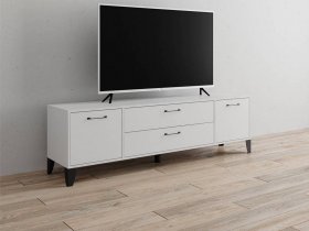 Тумба под ТВ Парус-13 (белый) в Кабинетном - kabinetnoe.mebel-nsk.ru | фото