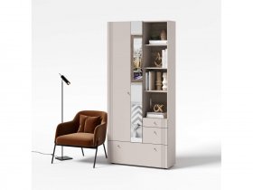 Вешалка с зеркалом ВШ1 Одетта (дуб эндгрей/меланж) в Кабинетном - kabinetnoe.mebel-nsk.ru | фото